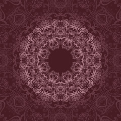 Mandala. Indian decorative pattern.