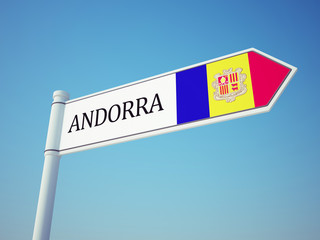 Andorra Flag Sign