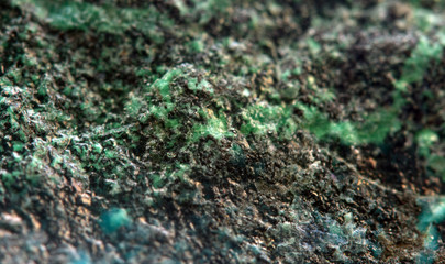 Crystal stone. Extreme closeup.Macro