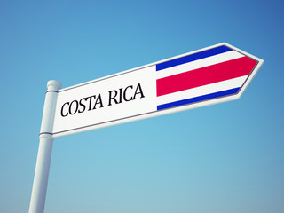 Costa Rica Flag Sign