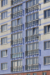 Fototapeta premium New building with a French balcony