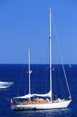 Yachting on the Mediteranean Sea, Capri Island, Europe