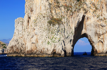 Fototapeta na wymiar Faraglioni of Capri Island, Italy, Europe