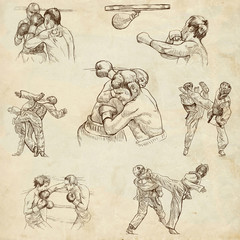 Fototapeta na wymiar Sport no.8 - Collection of an Hand Drawn Illustrations