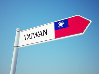 Taiwan Flag Sign