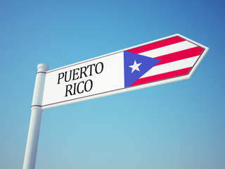 Puerto Rico Flag Sign