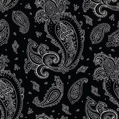 Seamless Paisley background. © katyau