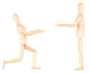 wooden Dummy with empty hand holding