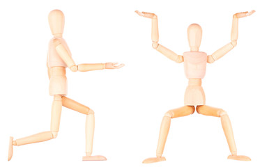 wooden Dummy with empty hand holding