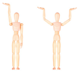 wooden Dummy with empty hand holding