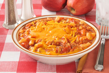 Beefy macaroni and cheese