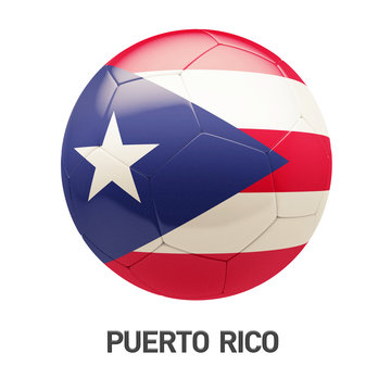 Puerto Rico Flag Soccer Icon
