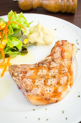 Pork chops steak