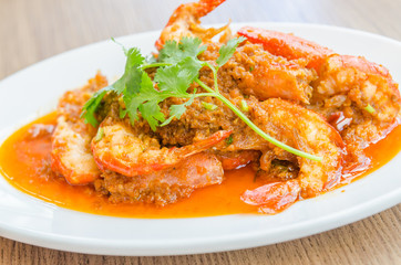 Fried shrimp garlic