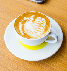 Latte coffee