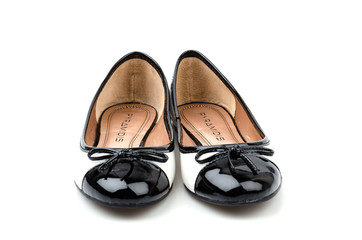 Sandal shoes isolated white background