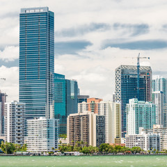 Fototapeta na wymiar The Miami skyline