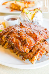 Bbq ribs steak