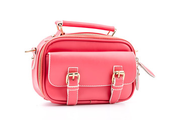 Handbag isolated white background