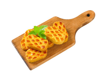 Small oval-shaped cakes