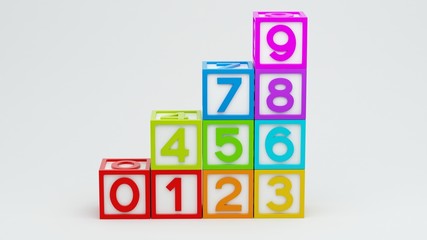 Box Number Toy