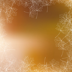 Poster with abstract blurred fall. EPS 10