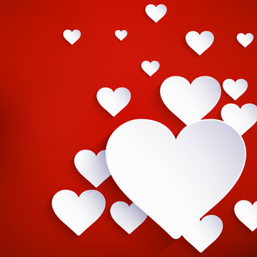 Heart for Valentines Day Background. EPS 10