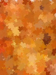 Autumn background with leaves. EPS 10