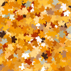 Background with maple autumn leaves. EPS 10