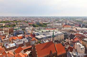 Fototapeta na wymiar View of Old Town (UNESCO site). Riga, Latvia