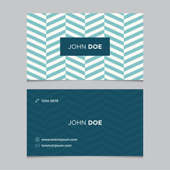 Business card template with background pattern - 65650327