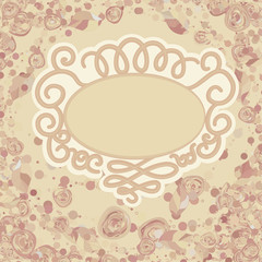 Floral backgrounds with vintage roses. EPS 8