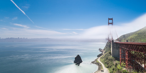 Golden Gate Bridge im Nebel - San Francisco