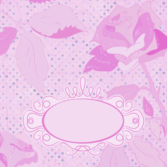 Floral backgrounds with vintage roses. EPS 8