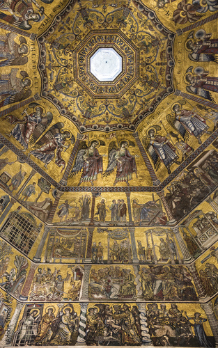 Ceiling Painting Of The Baptistery Of San Giovanni Florence