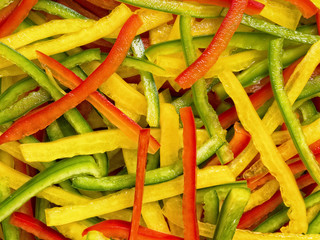 julienned vegetables