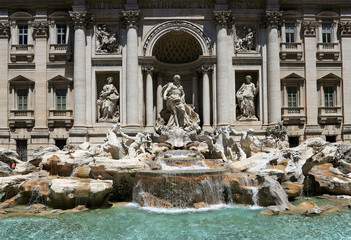 Fontana di Trevi, one of the most famous landmark in Rome, Italy, Europe
