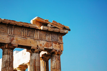Parthenon at Acropolis in Athens, Greece