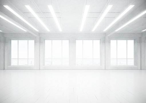 Empty White Interior