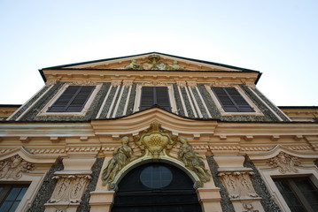 Giebel Schloss Favorite in Rastatt © H.D.Volz