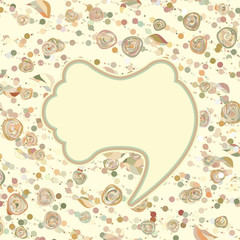 Vintage frame, vector retro background. EPS 8