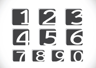 Numbers set in  illustration ,  abstract number