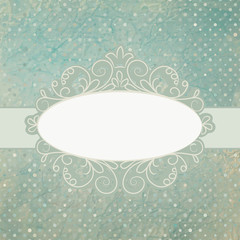 Scrap template, vintage card. EPS 8