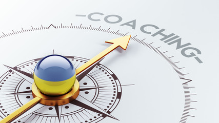 Fototapeta premium Ukraine Coaching Concept