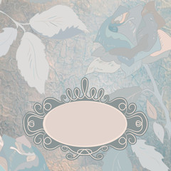 Romantic floral with vintage roses. EPS 8