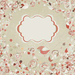 Floral backgrounds with vintage roses. EPS 8