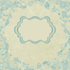 Floral backgrounds with vintage roses. EPS 8