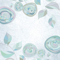 Мintage flower template, floral background. EPS 8