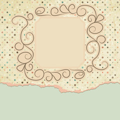 Valentine card with heart. EPS 8