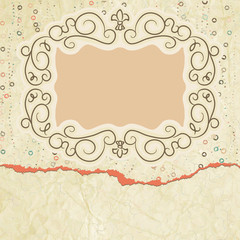 Valentine card with heart. EPS 8